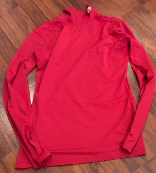 Anky large red long sleeve high neck shirt