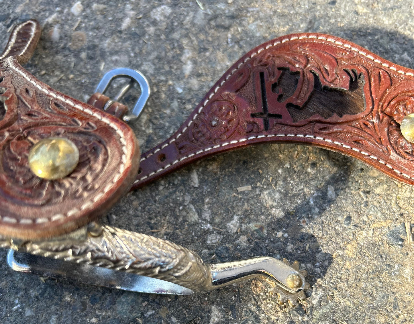 Western rowel spurs