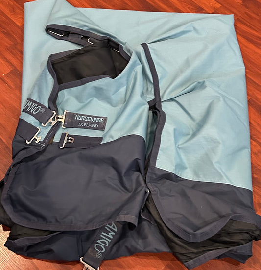 78” Amigo hero ripstop plus Le 0g rain sheet light blue excellent condition