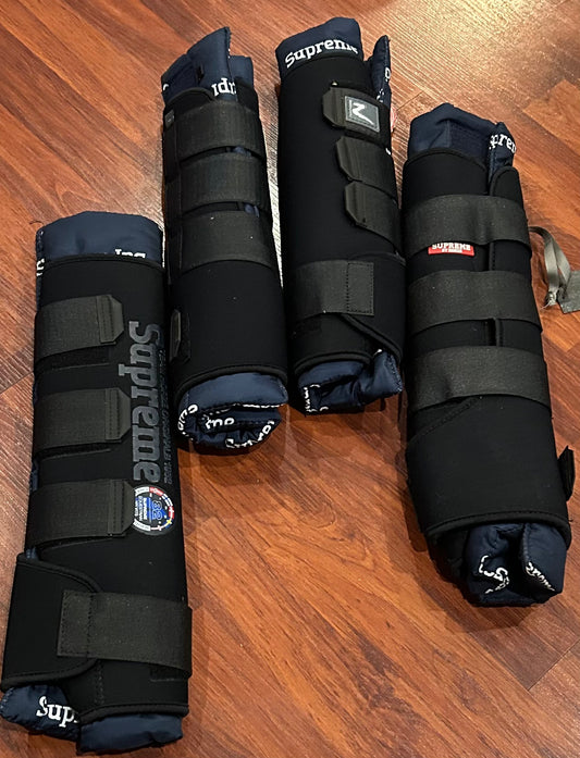 Horze supreme stable boots (quick wraps). Full size. New with tags. Set of 4