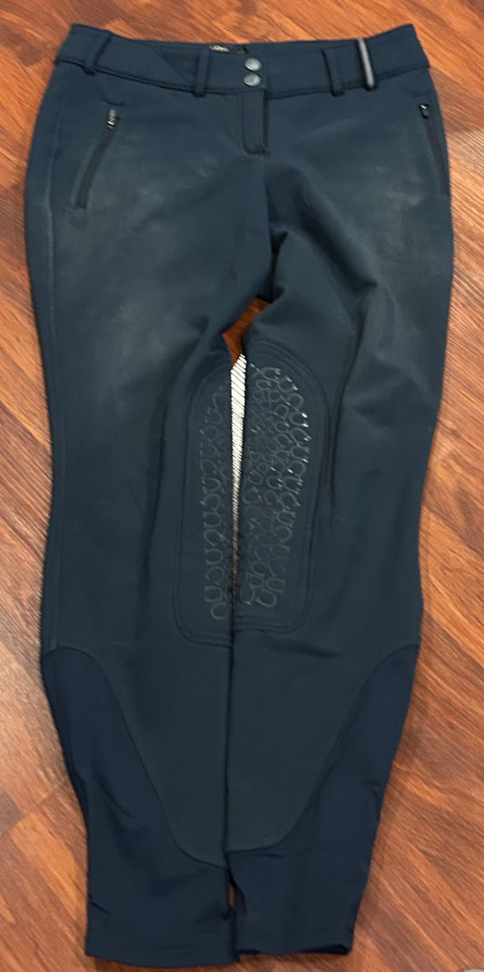 Noble outfitters size 26 navy winter weight full seat breeches. Some stains