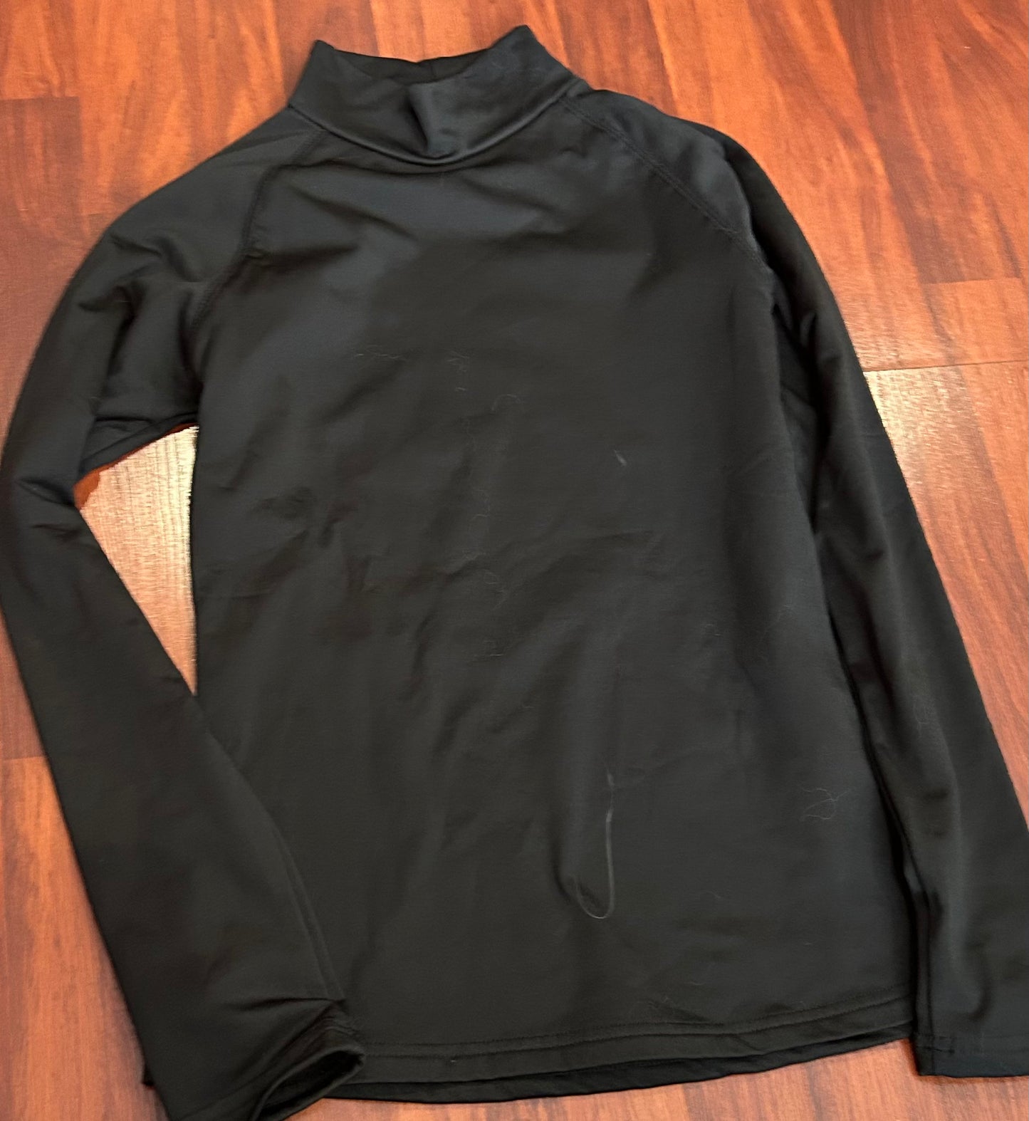 Pikeur med (38) fleece lined black high neck long sleeve shirt