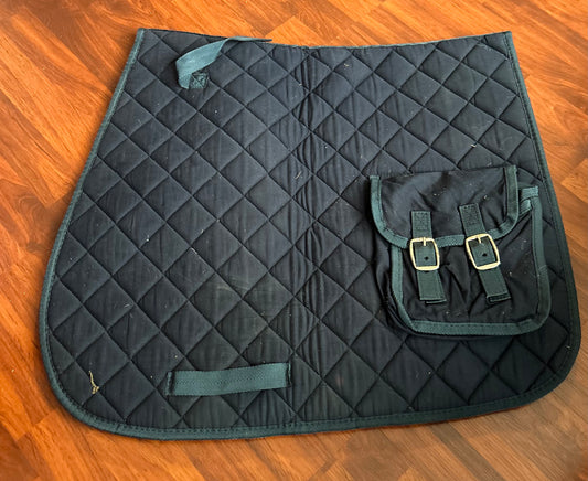 Navy full size pad with pockets