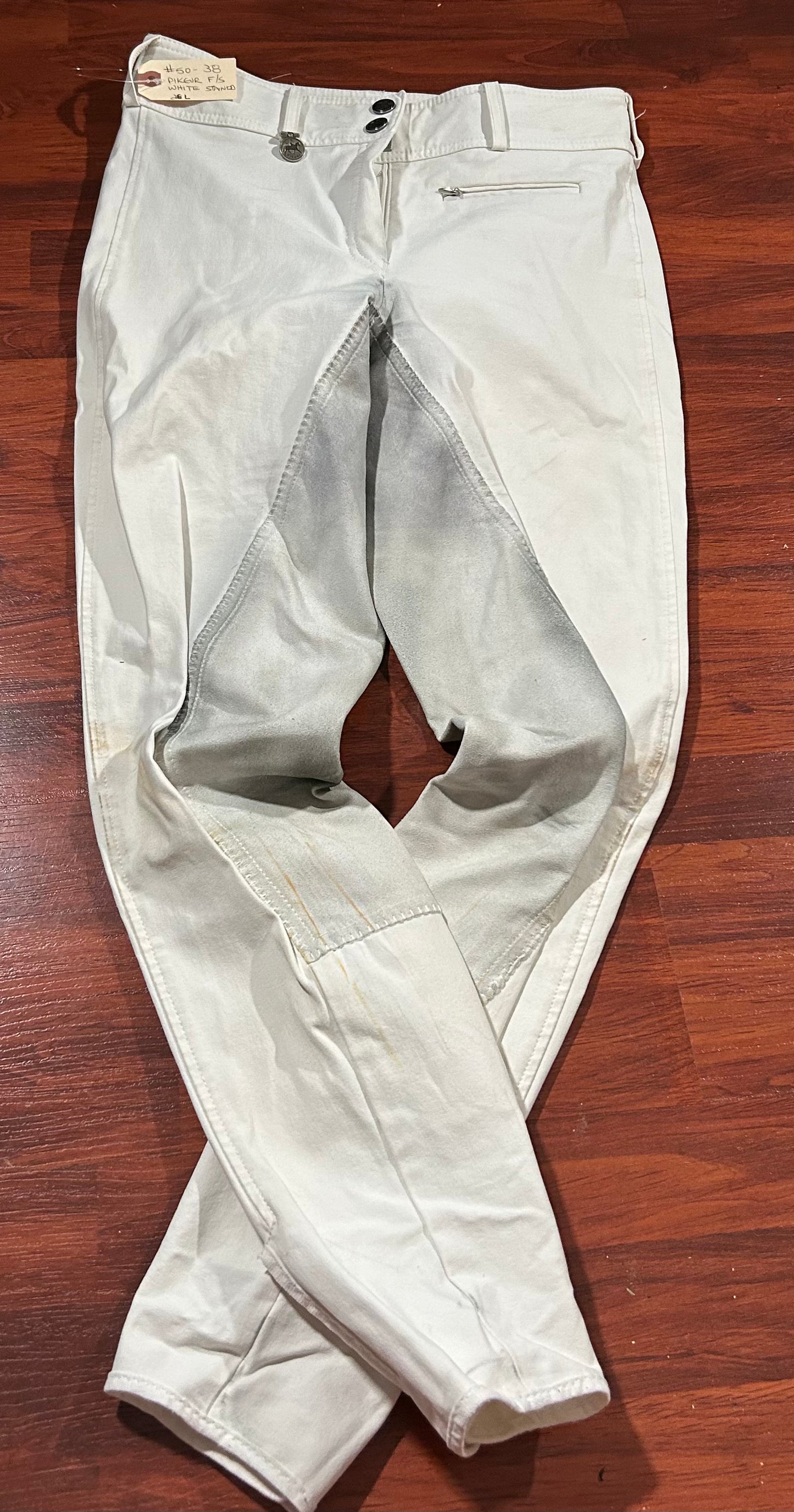 Pikeur white full seat breeches 28L