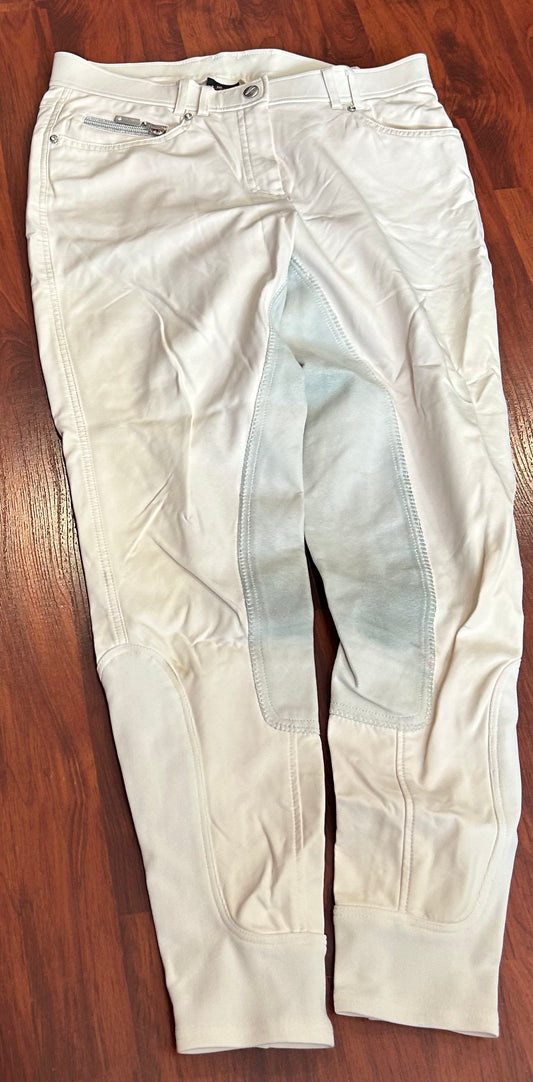 Euro star size 28 white full seat breeches