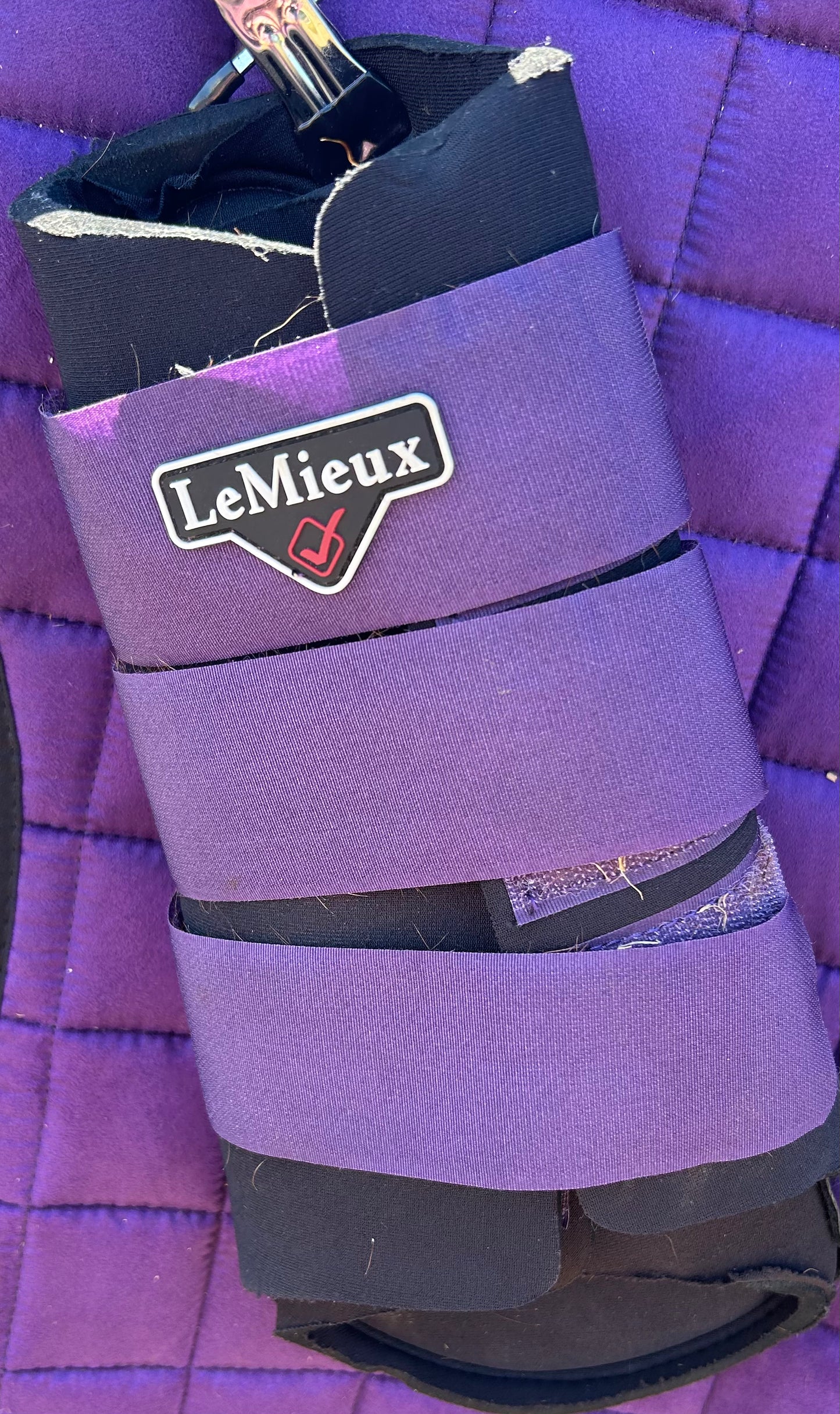 LeMieux purple boots XL