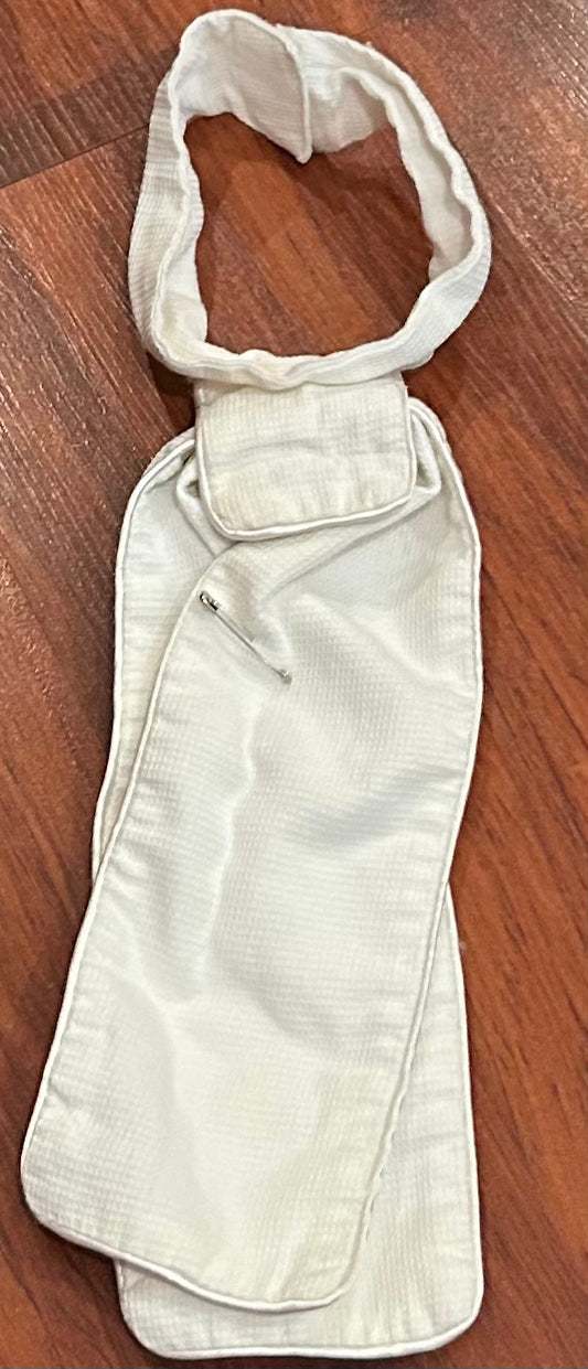 White stock tie