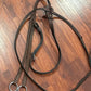 Antares full size running martingale. Brown raised fancy stitch.