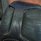 Schockemohle full size black patent rolled snaffle bridle