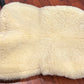 Engel lammfell sheepskin half pad. Marked large but was customized. Fits 17-17.5” saddle.