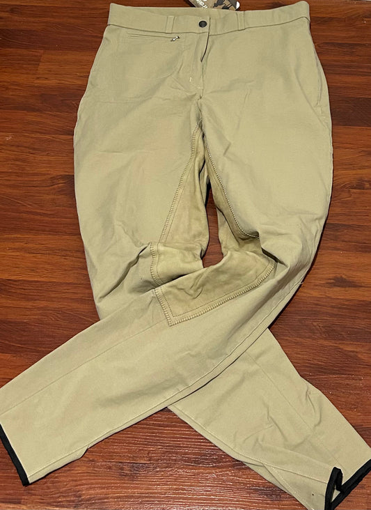 Trainers Choice tan full seat breeches 32L