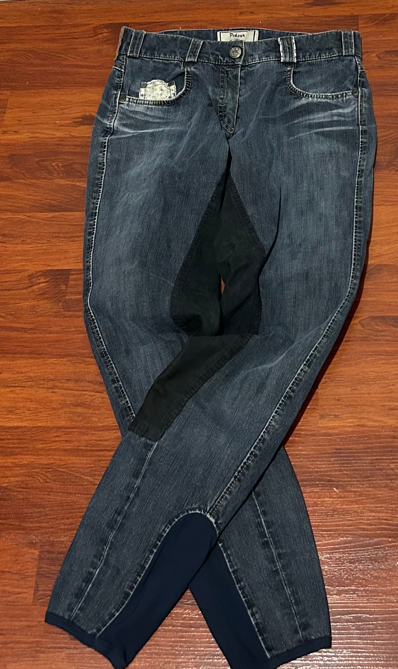 Pikeur XS (24) denim full seat Breeches.