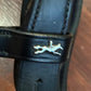 Schockemohle full size black patent rolled snaffle bridle