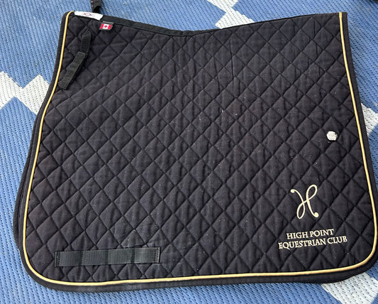 Black pad with high point embroidery