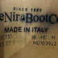 DeNiro Giotto boots 38 MC M size 7.5 15” calf 18.5” tall to ground. Patent trim.