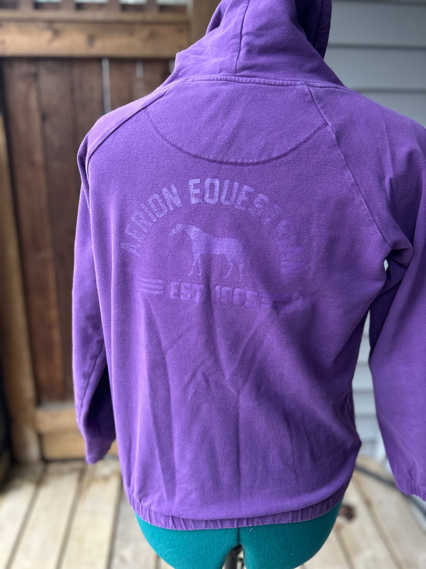 Aerion equestrian large purple sweater