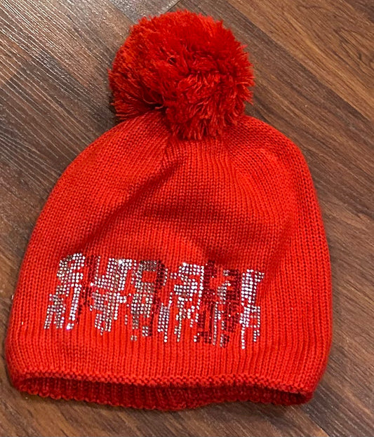 Euro Star red Toque faux fur top