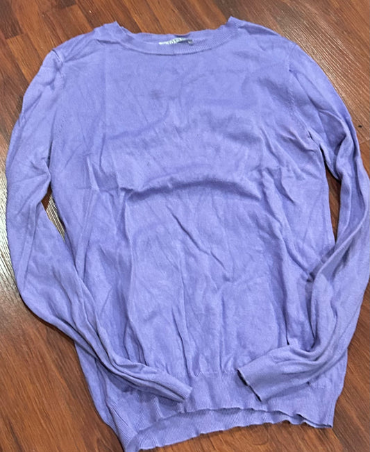 TKEQ XS lavender light sweater