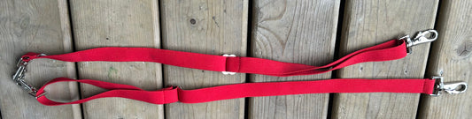 Back blanket straps pair red. New condition