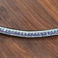 15” equiture Brown lilac and clear stones browband