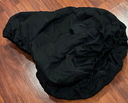 Black fleece lined saddle cover