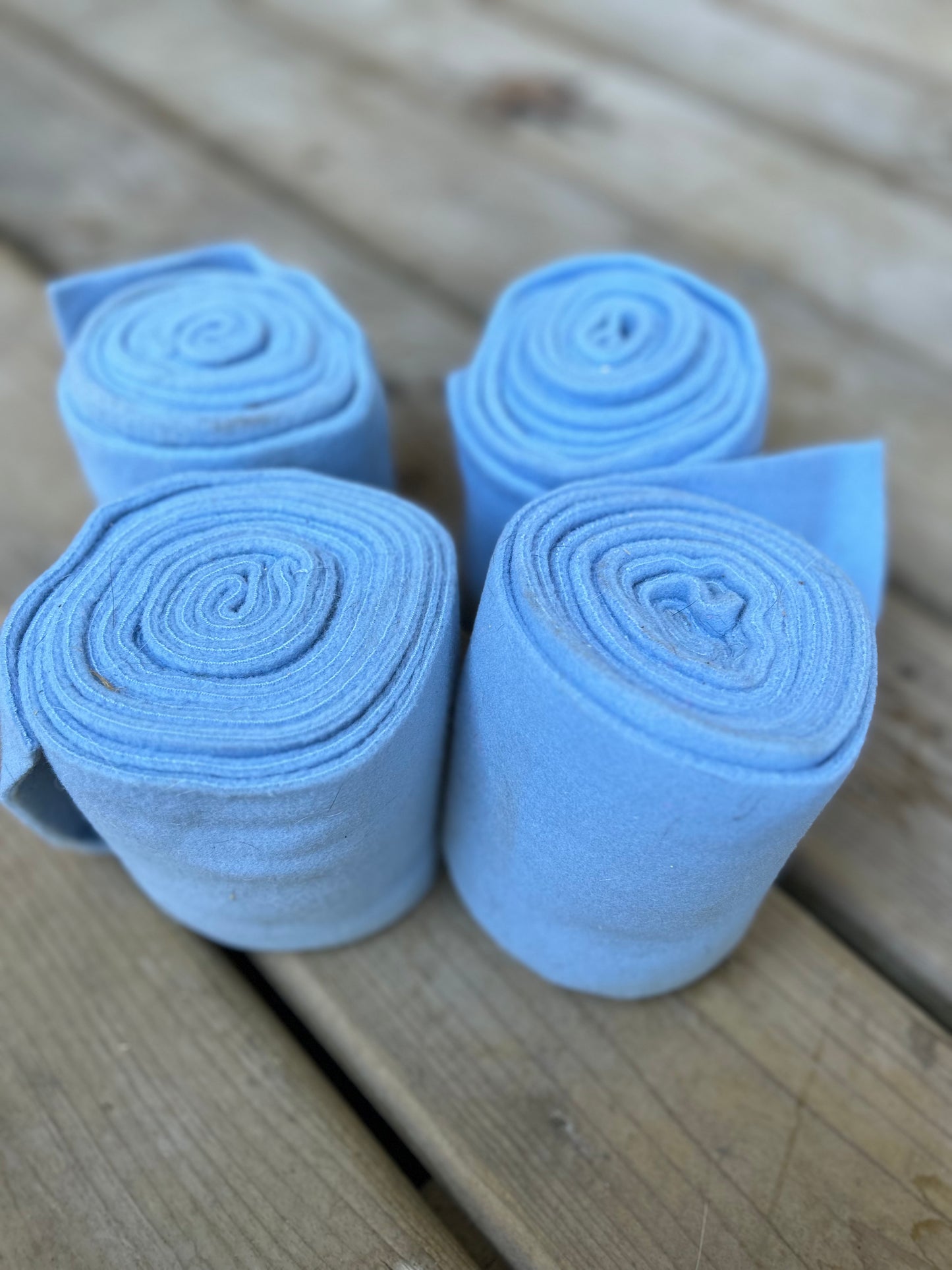 Light blue polo wraps