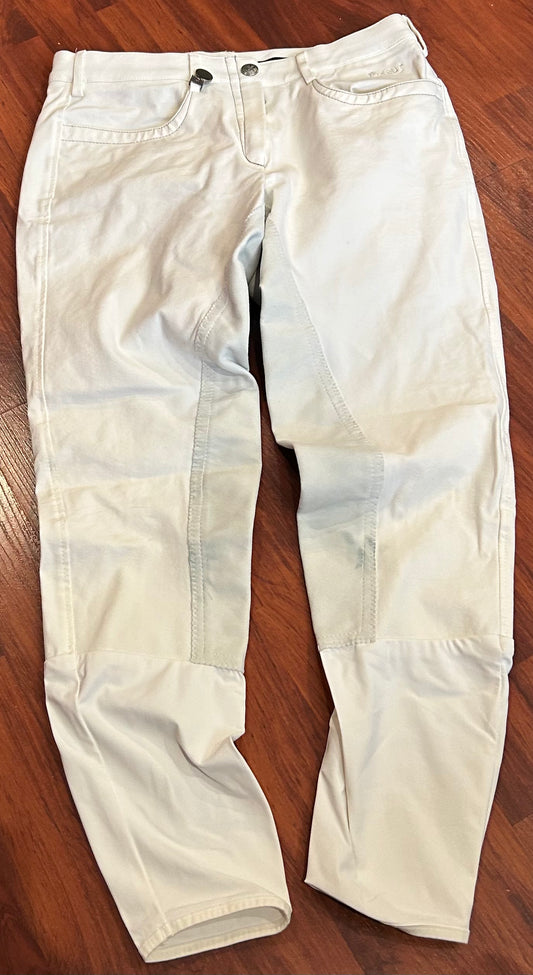 Pikeur olympic size 30 white full seat breeches