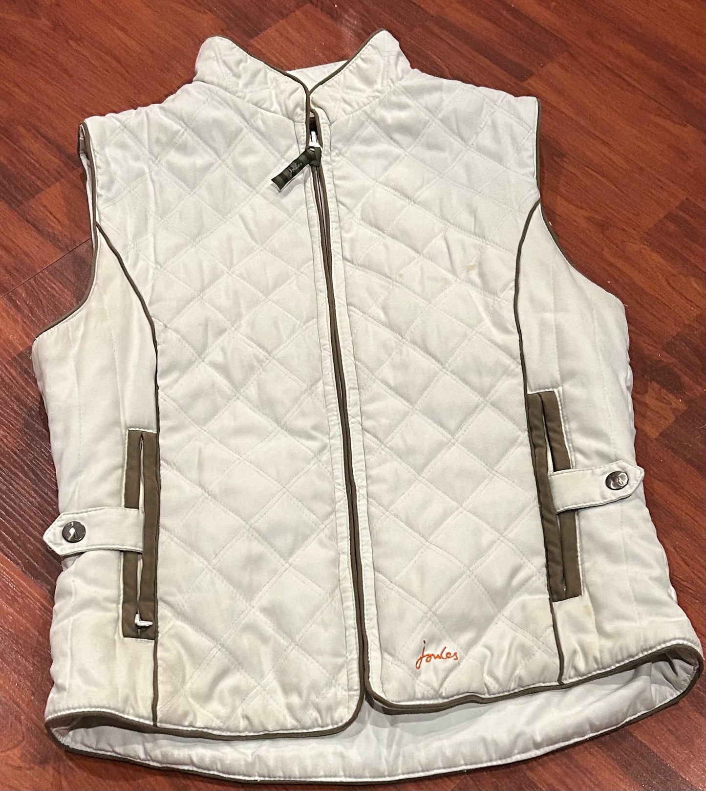 Joules XS (4) light blue quilted vest