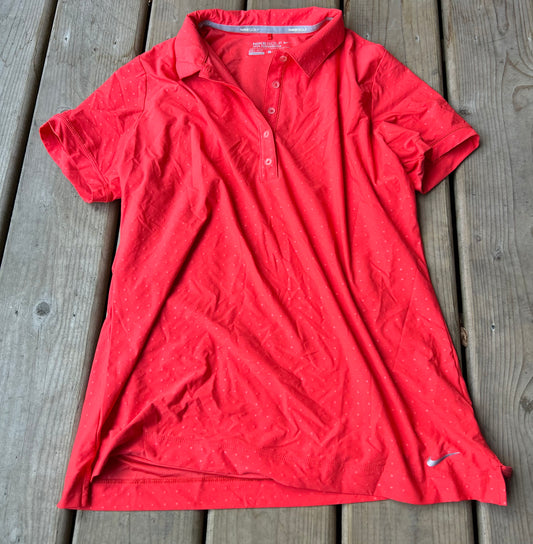 Coral polo shirt large