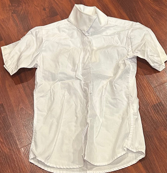 RK classics size 8 kids white show shirt