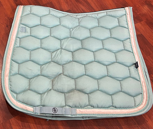 BR teal dressage pad mesh spine
