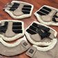 BR fleece horse boots taupe medium and large. 4 boots and bell boots. Some wear.