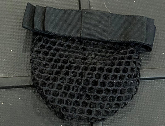 Black with bow bun cover with clip