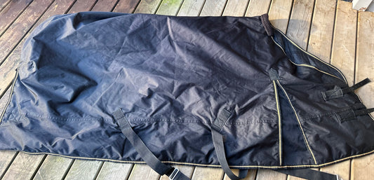 76” Shedrow 250g black winter blanket