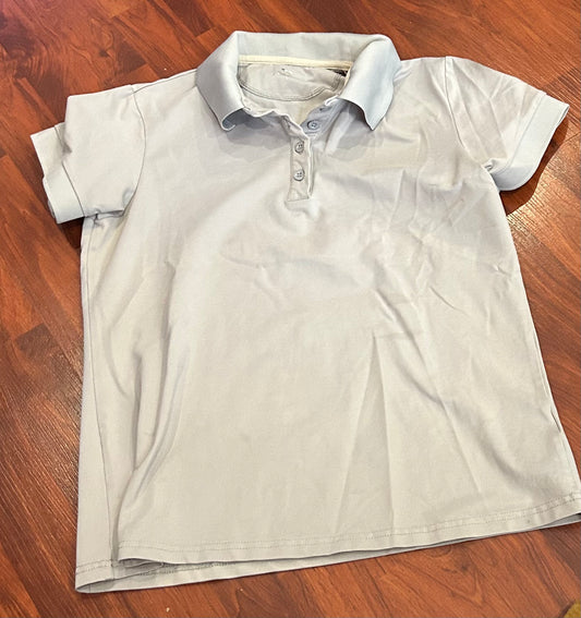 Aerion large light blue polo shirt