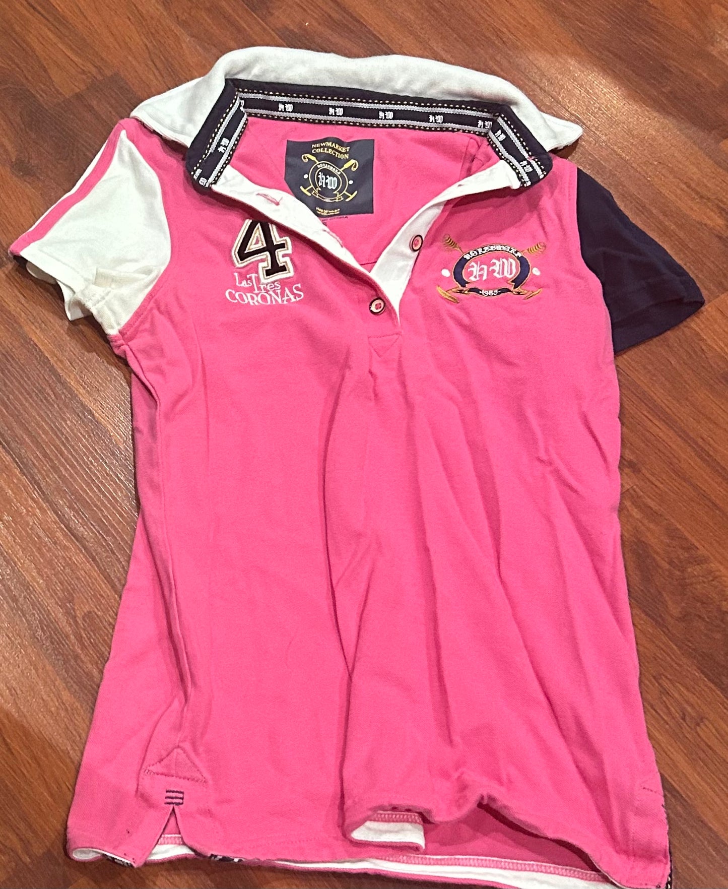 Horseware small pink polo shirt