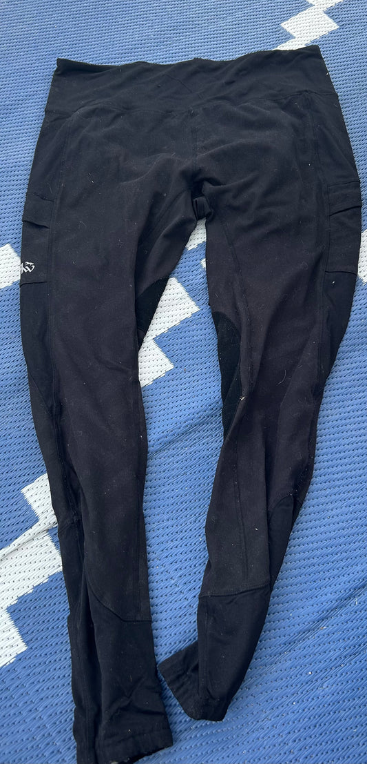 2XL horseware black riding tights