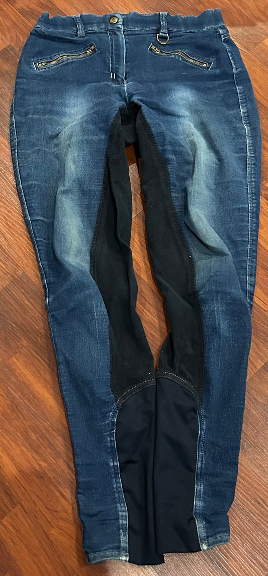 BR size 28 denim full seat breeches