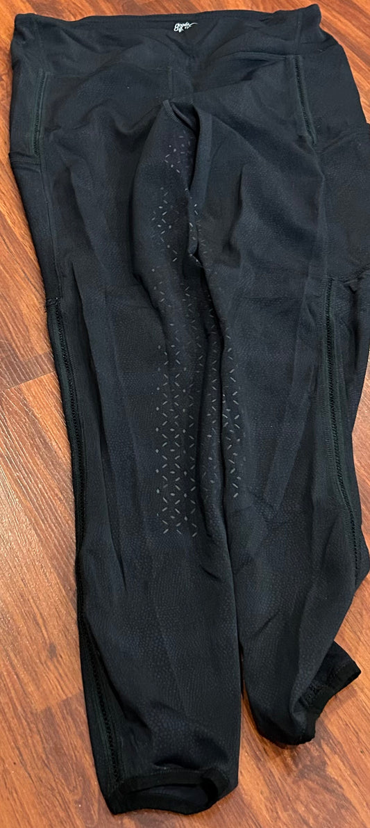 Goode Rider XL black full seat riding tights