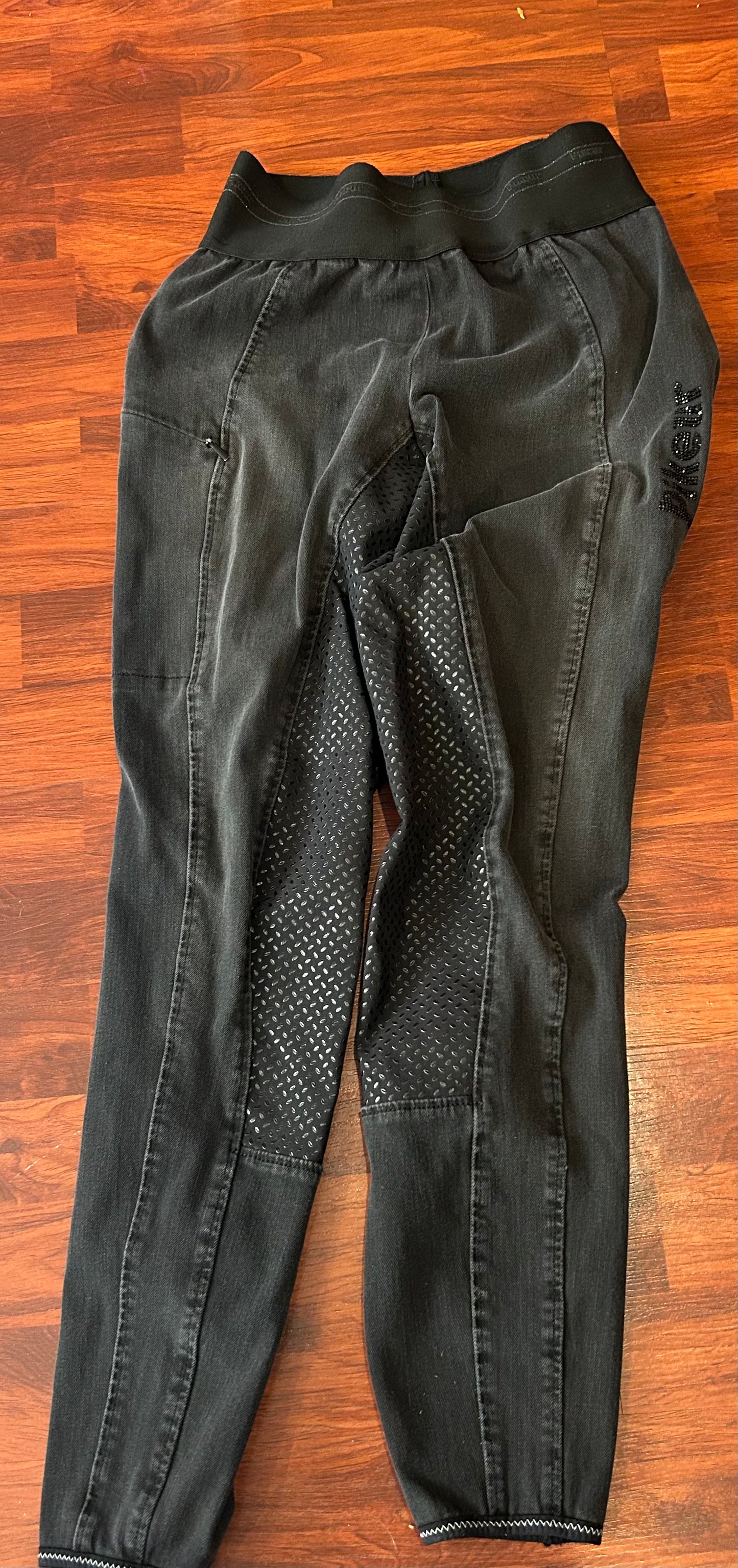 Pikeur size 28 black riding tights silicone full seat