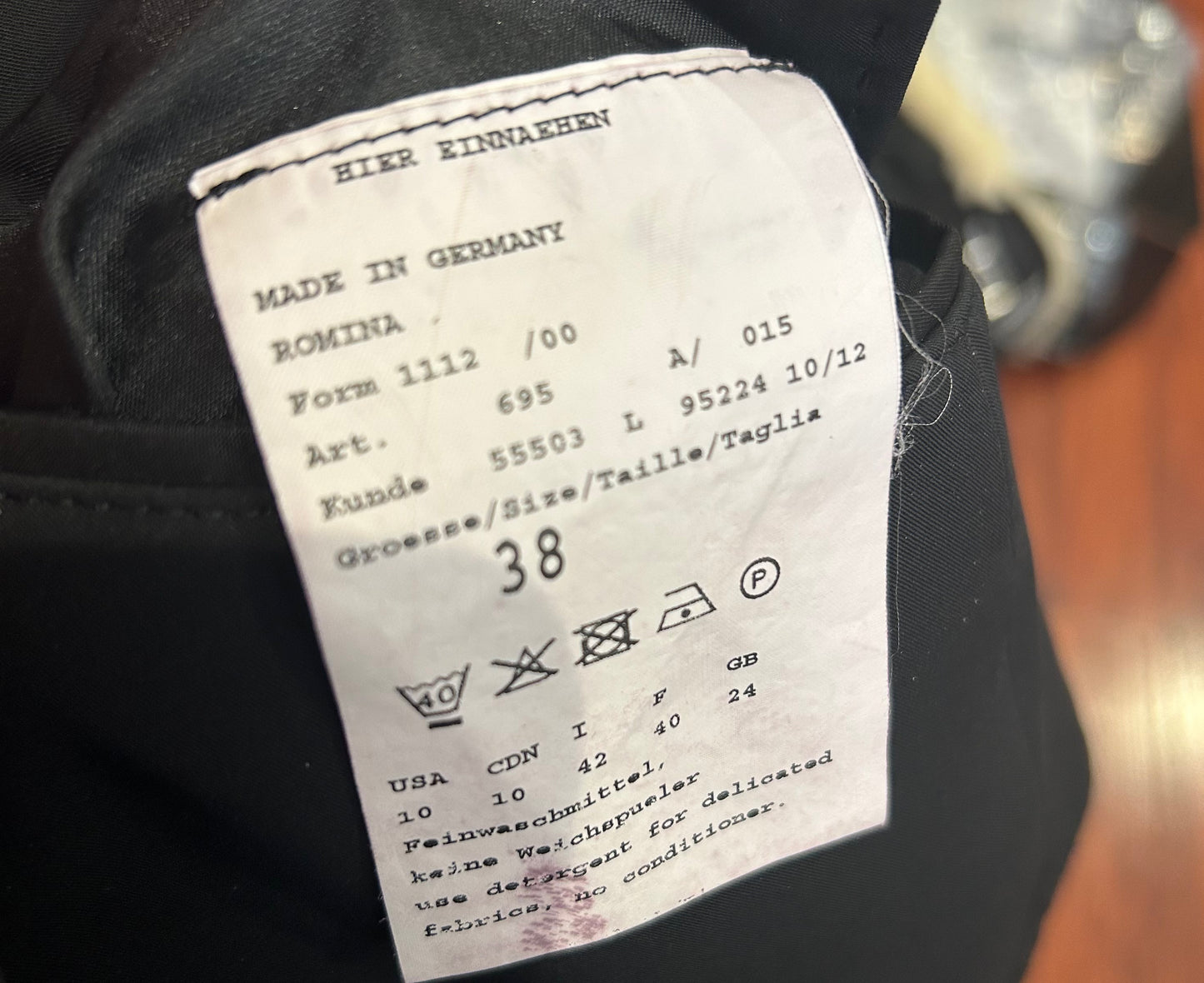 Pikeur US 10 (38) black show jacket