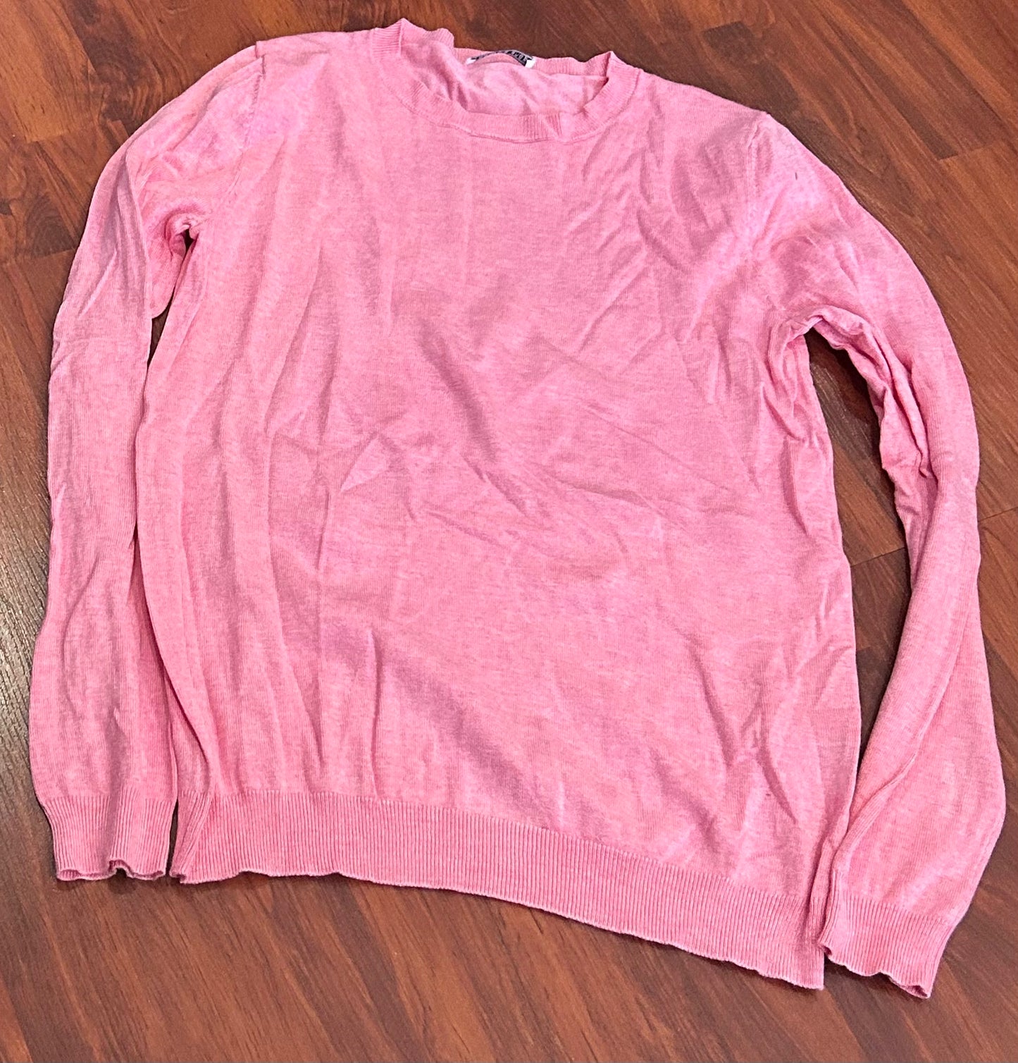 TKEQ medium pink sweater