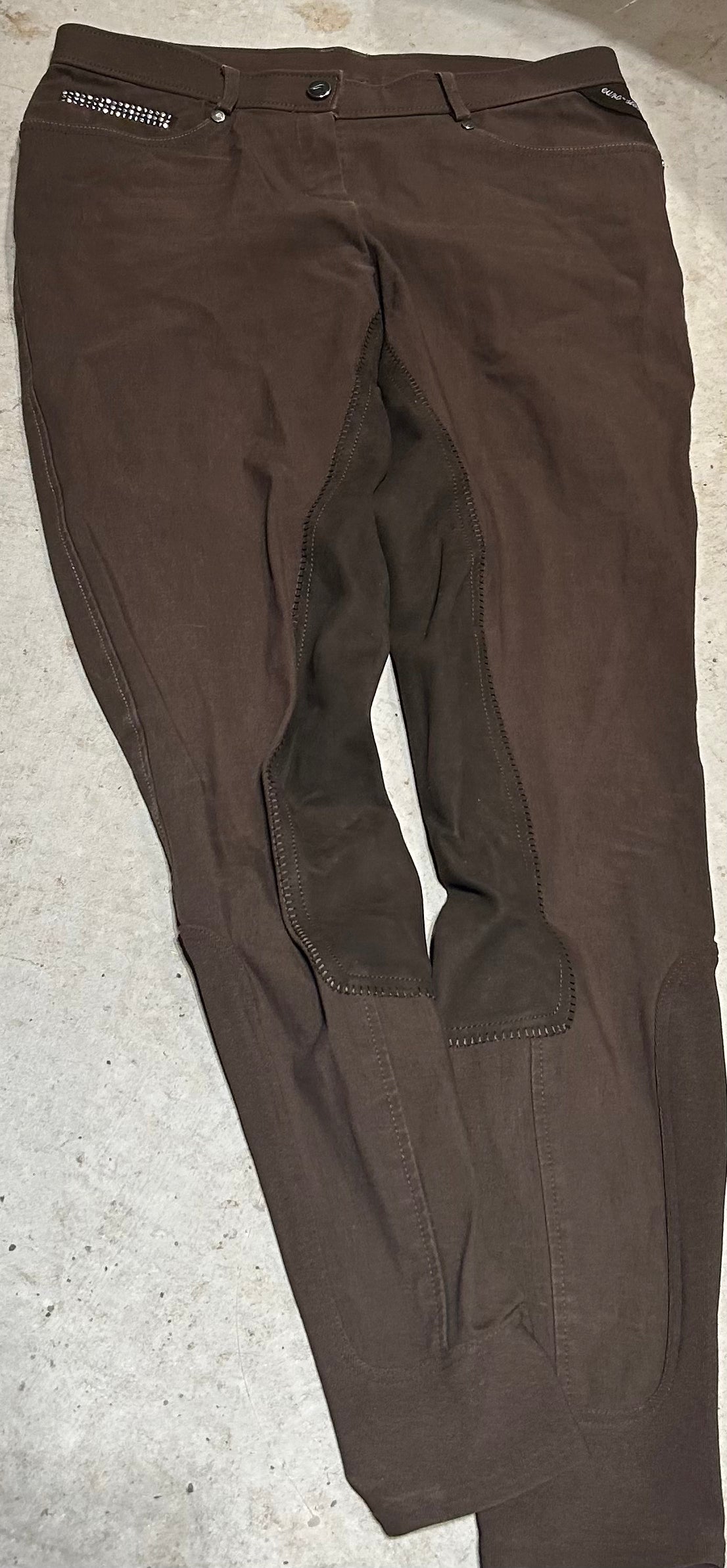 Euro star size 30 Damen Lorena glam brown full seat breeches