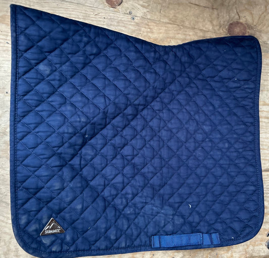 Summit Dressage navy saddle pad