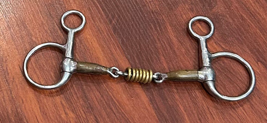 6” Blue Alloy Hanging Cheek/Baucher w/Rollers