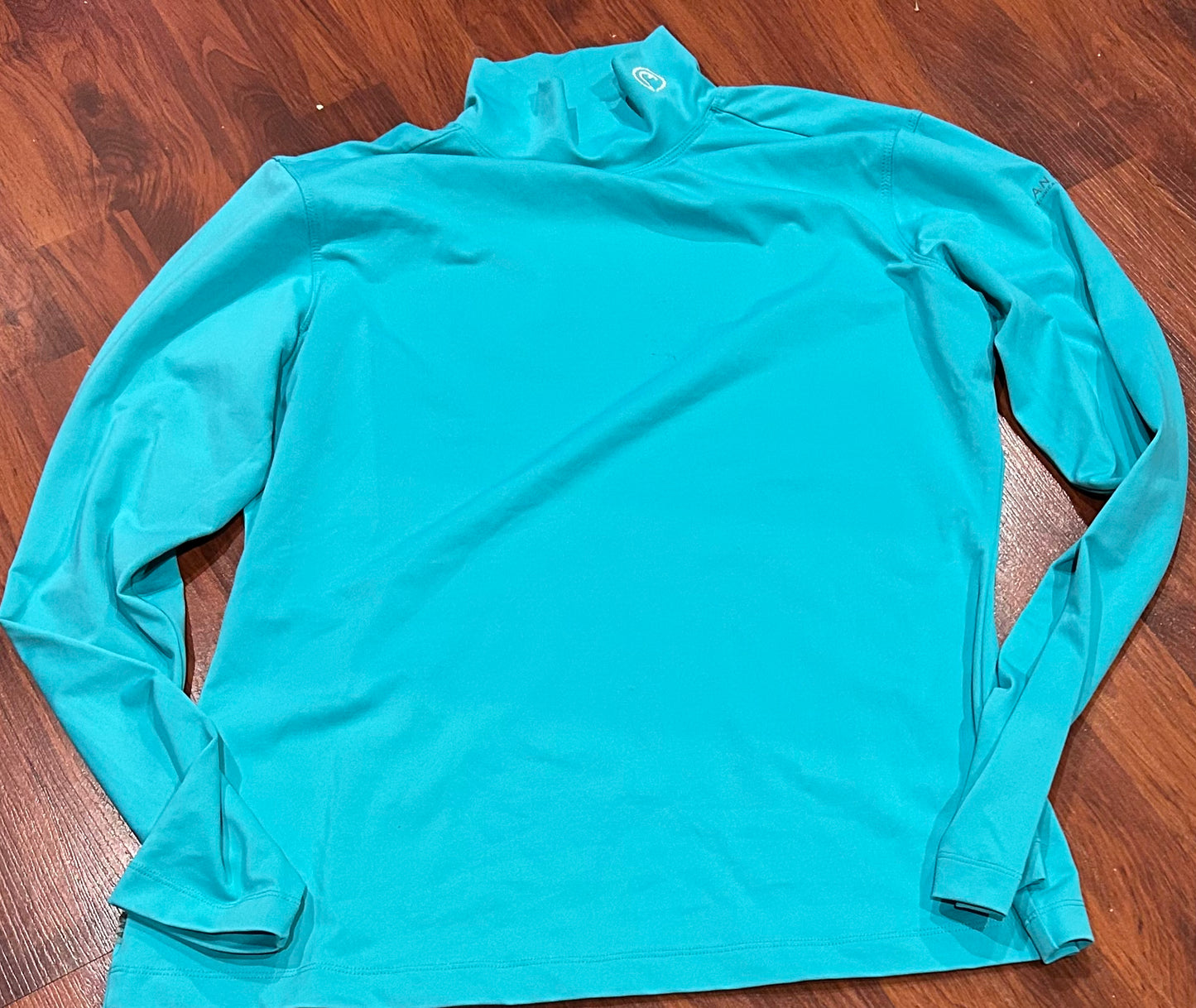 Anky XL (14) turquoise long sleeve high neck shirt