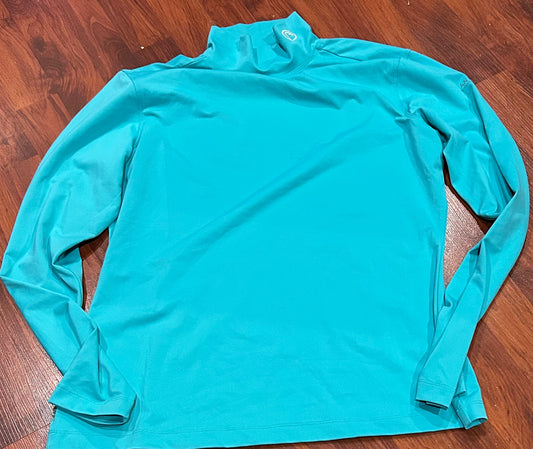 Anky XL (14) turquoise long sleeve high neck shirt
