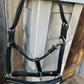 Sebastian & Co artisan black leather halter full with crystals