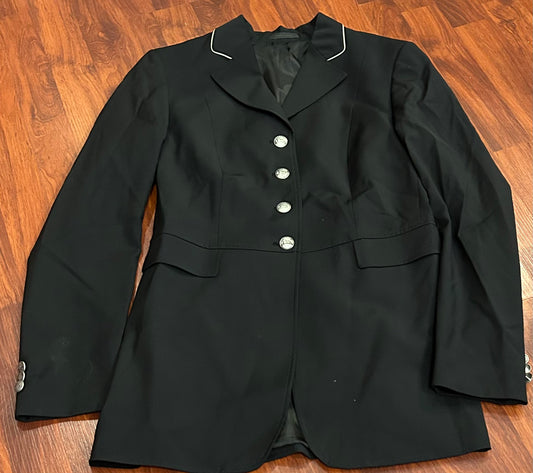 RJ classics size 4R black wool show jacket