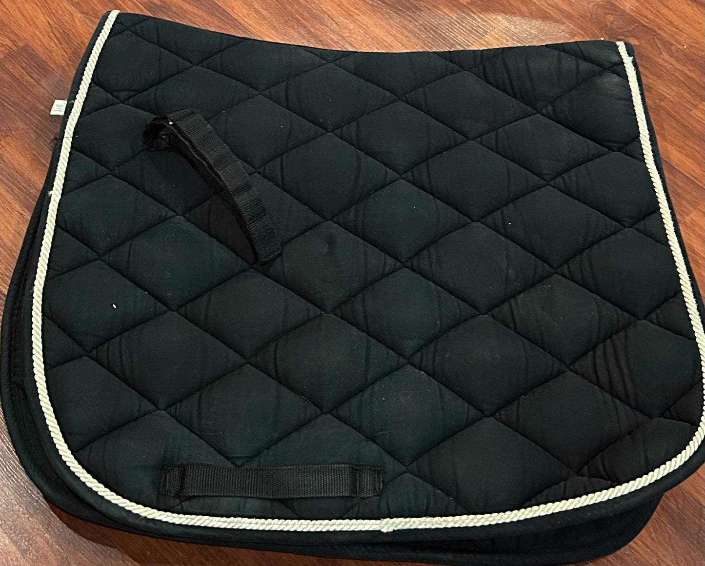 Shedrow black thick quilted dressage pad